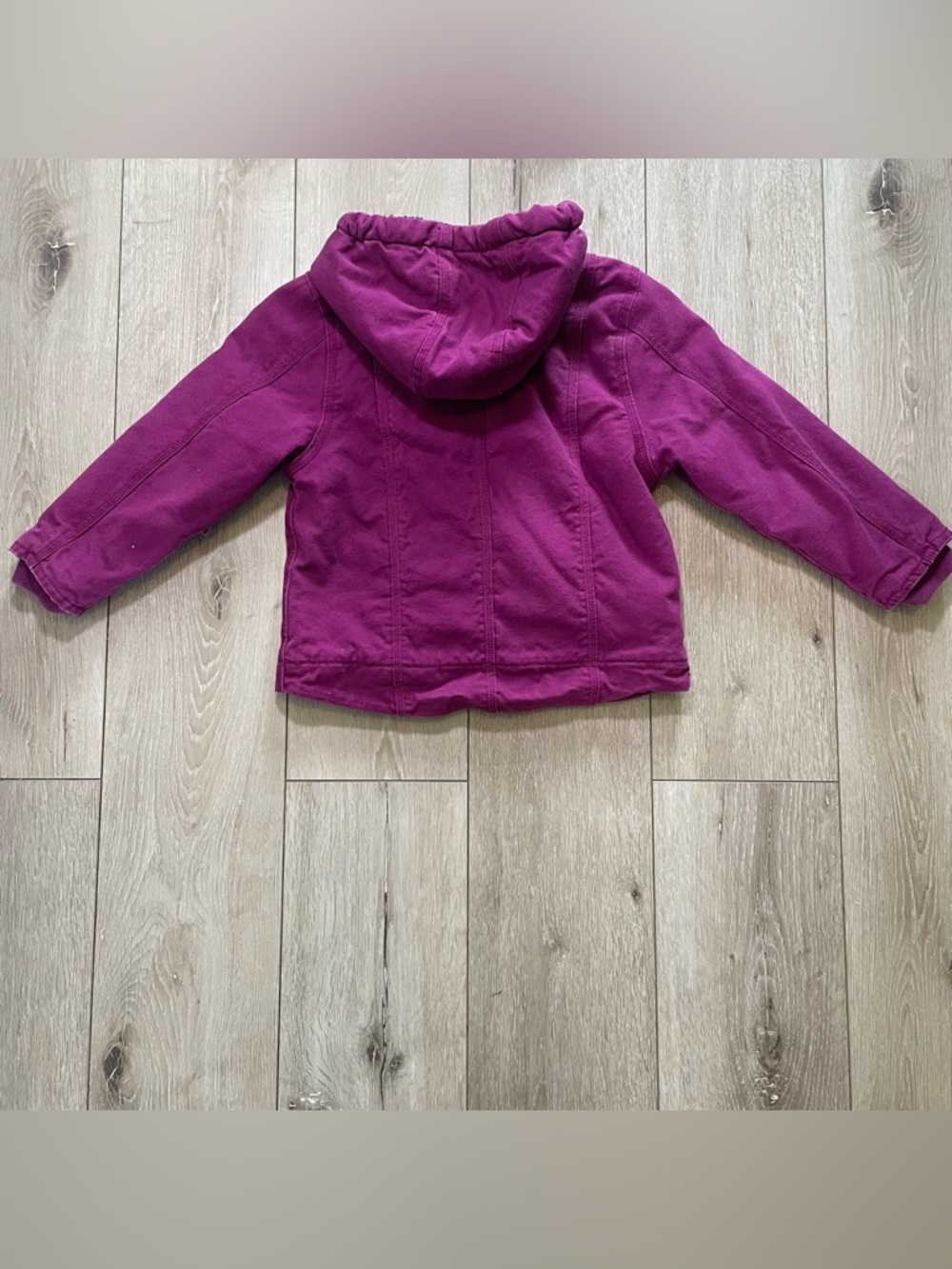 Carhartt Kids Plum Sherpa-Lined Sierra Jacket Girls Workwear Gorpcore Coat XS  6 - Picture 4 of 7